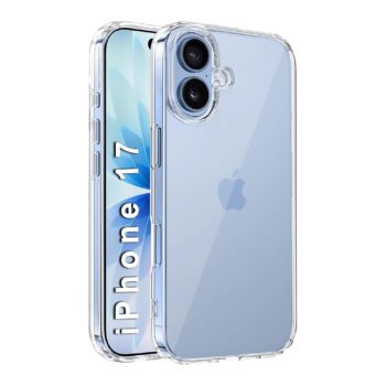 iPhone 17 Clear Case | Soft Flexible Slim-Fit | Full Body 360 Protection Shock Proof TPU Back Cover (Transparent)